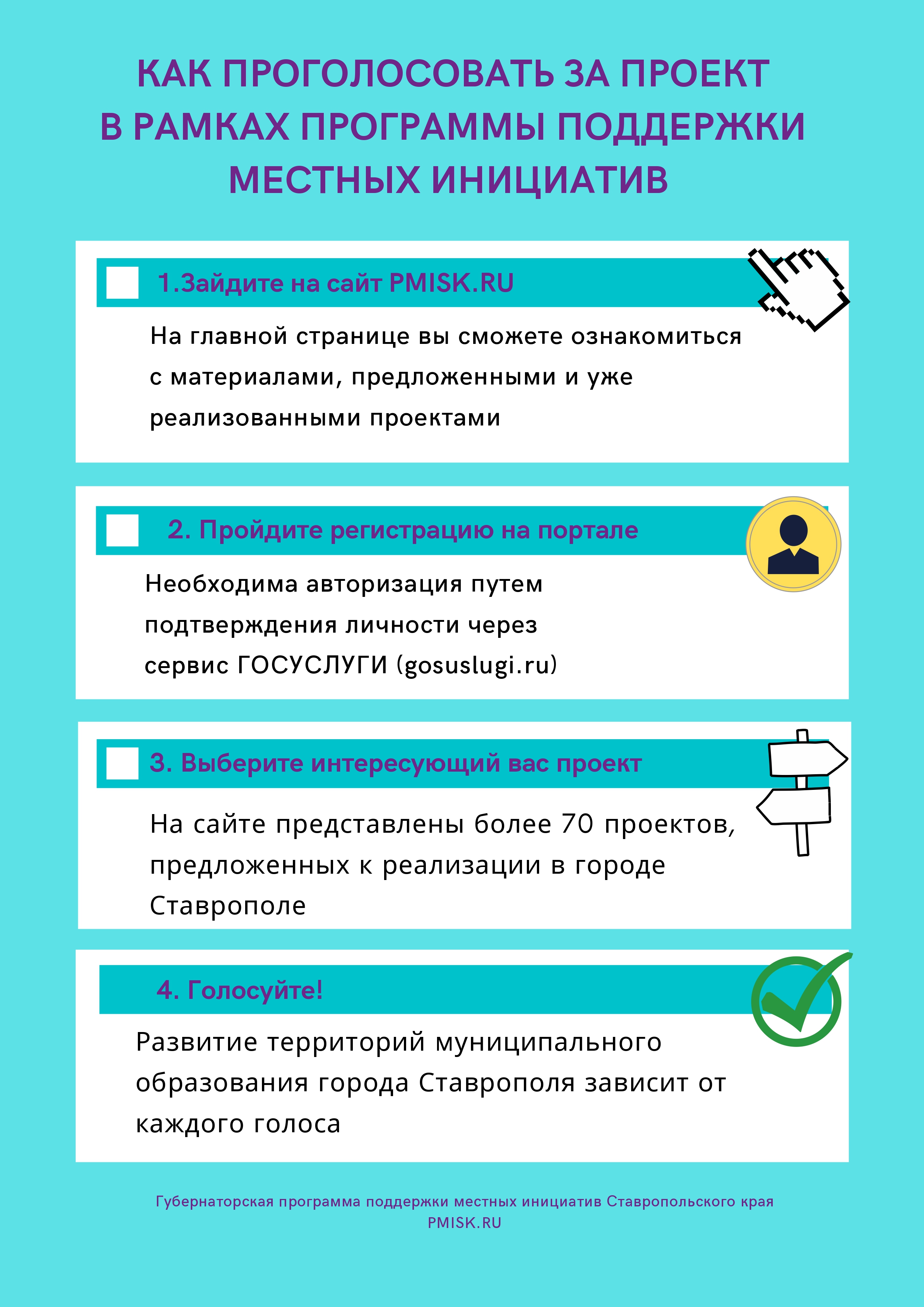 Инструкция по голосованию на портале Губернаторской программы поддержки местных инициатив Ставропольского края